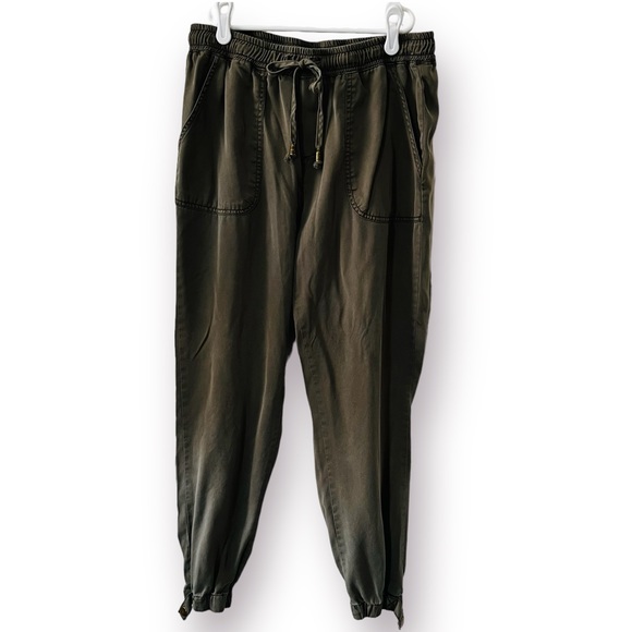 Thread & Supply Pants - Thread & Supply size small olive green pull on joggers draw string elastic waist